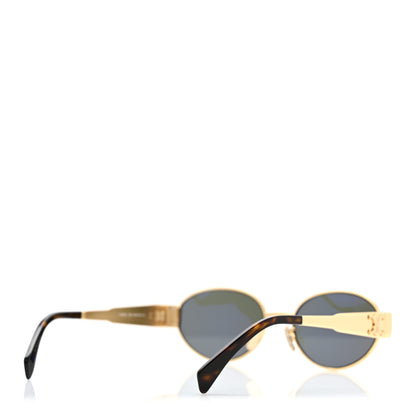 Celine Metal Triomphe 01 Sunglasses CL40235U Gold Green 4 of 7