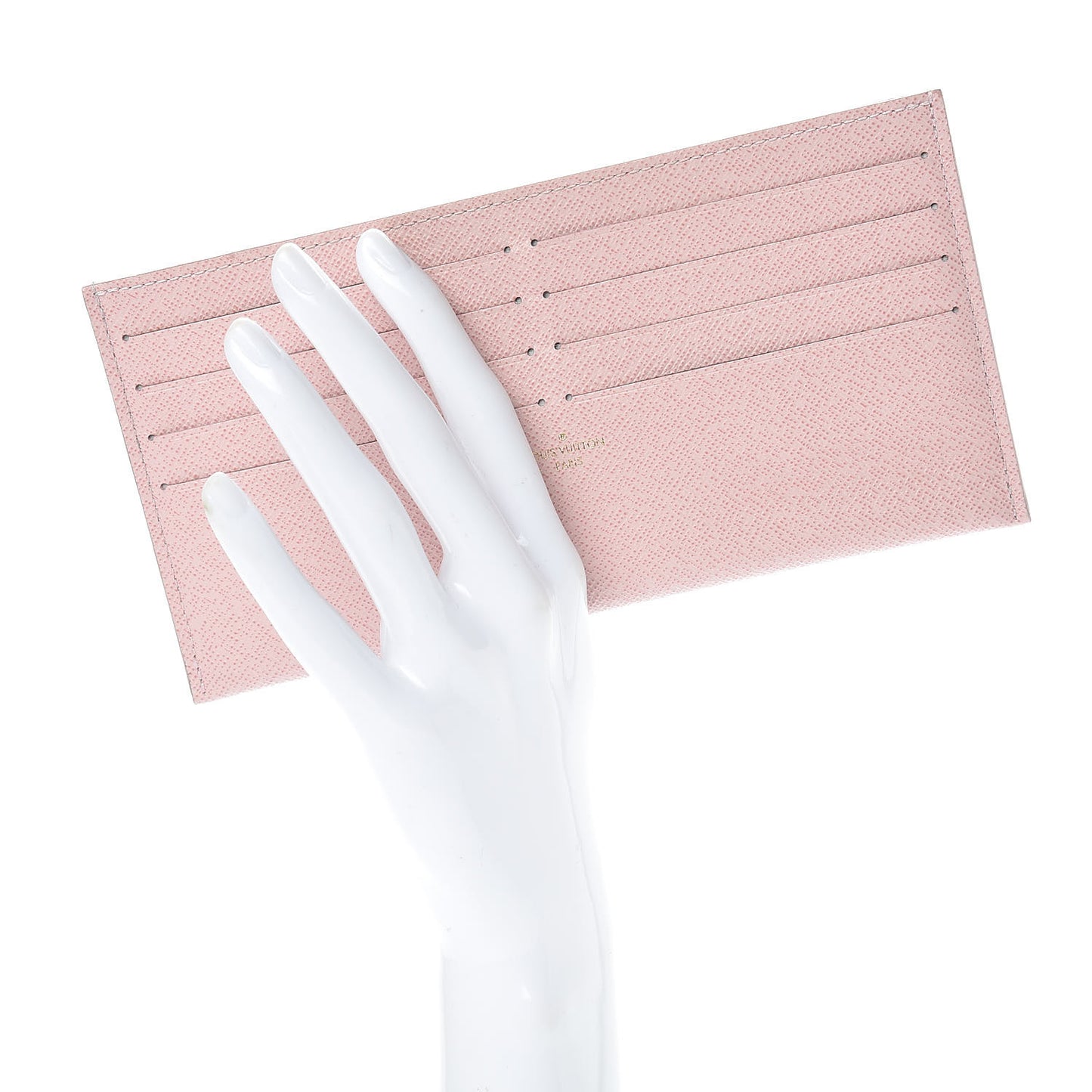 Calfskin Felicie Card Holder Insert Rose Ballerine