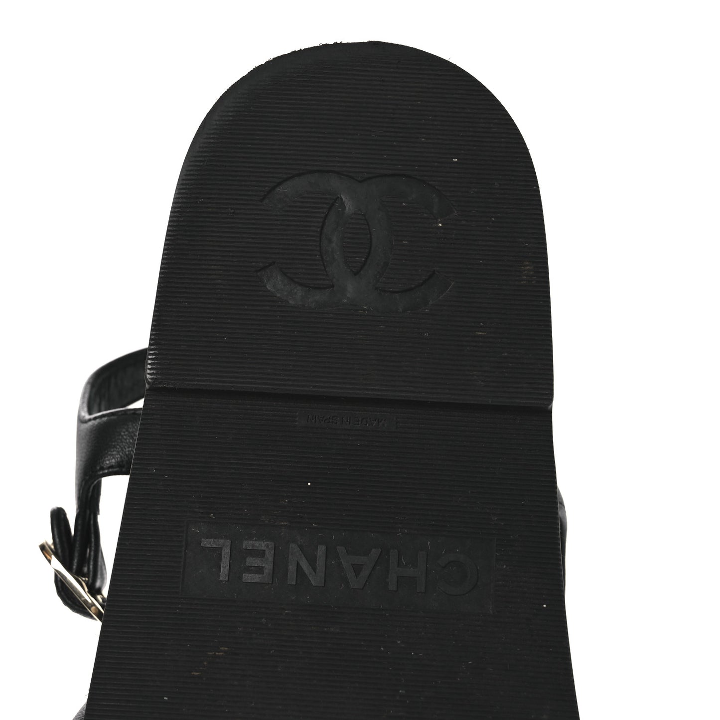 Lambskin Espadrille Sandals 38 Black