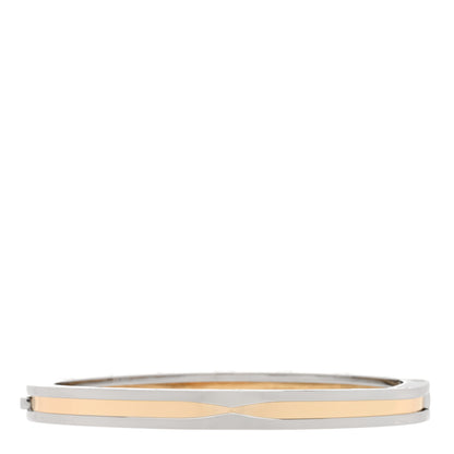 Bulgari 18K Yellow Gold Stainless Steel B.Zero1 Bangle Bracelet 1 of 4