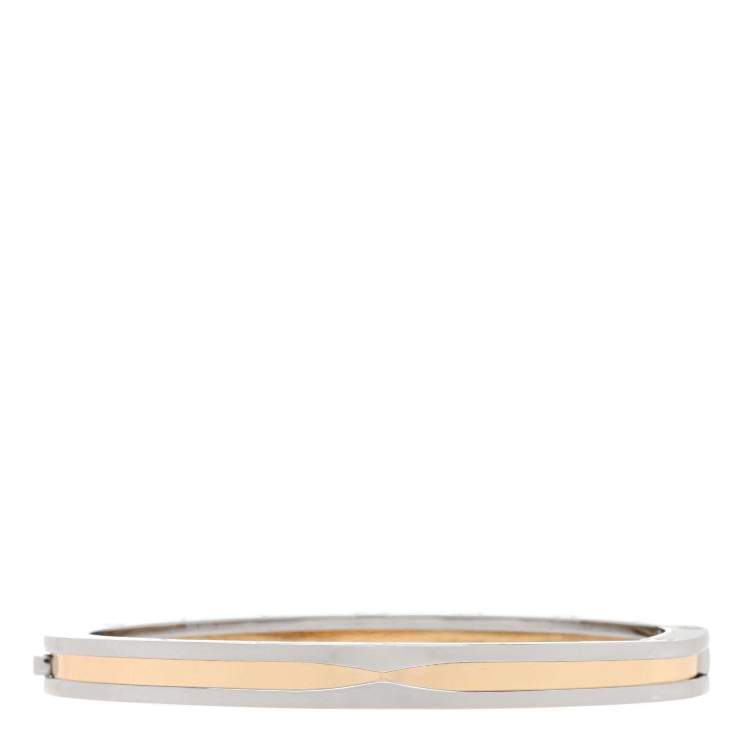 Bulgari 18K Yellow Gold Stainless Steel B.Zero1 Bangle Bracelet 1 of 4