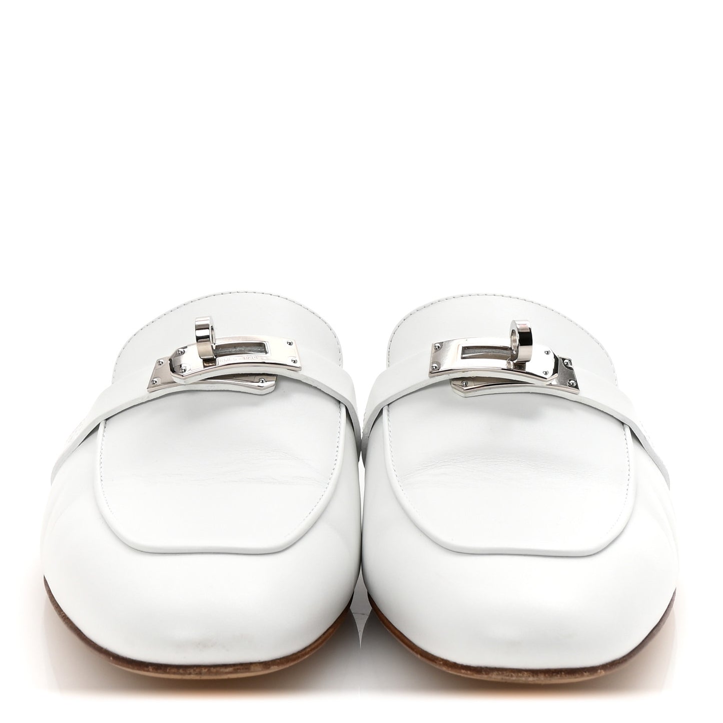 Calfskin Oz Mules 37.5 White