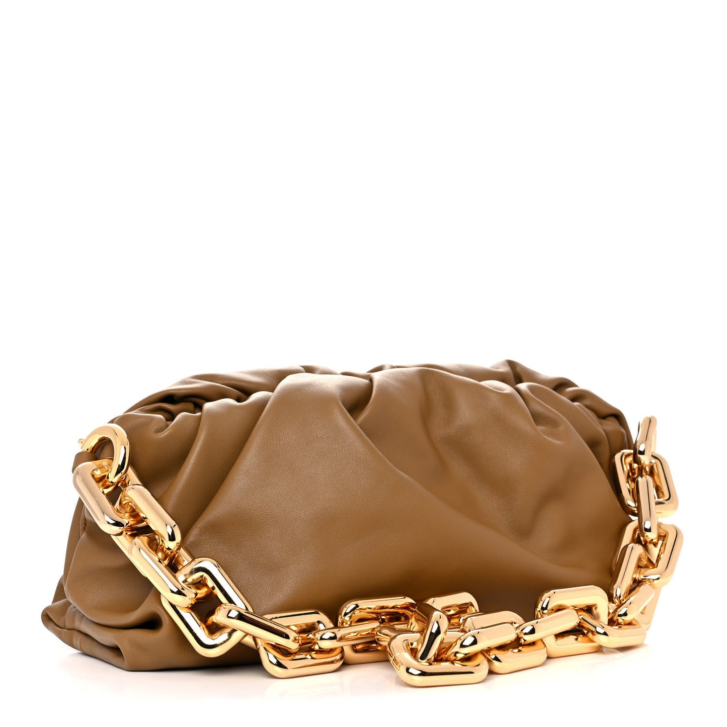 Calfskin The Pouch Chain Cammello
