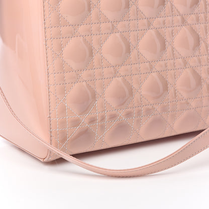 Christian Dior Patent Cannage Medium Lady Dior Rose Clair 9 of 11