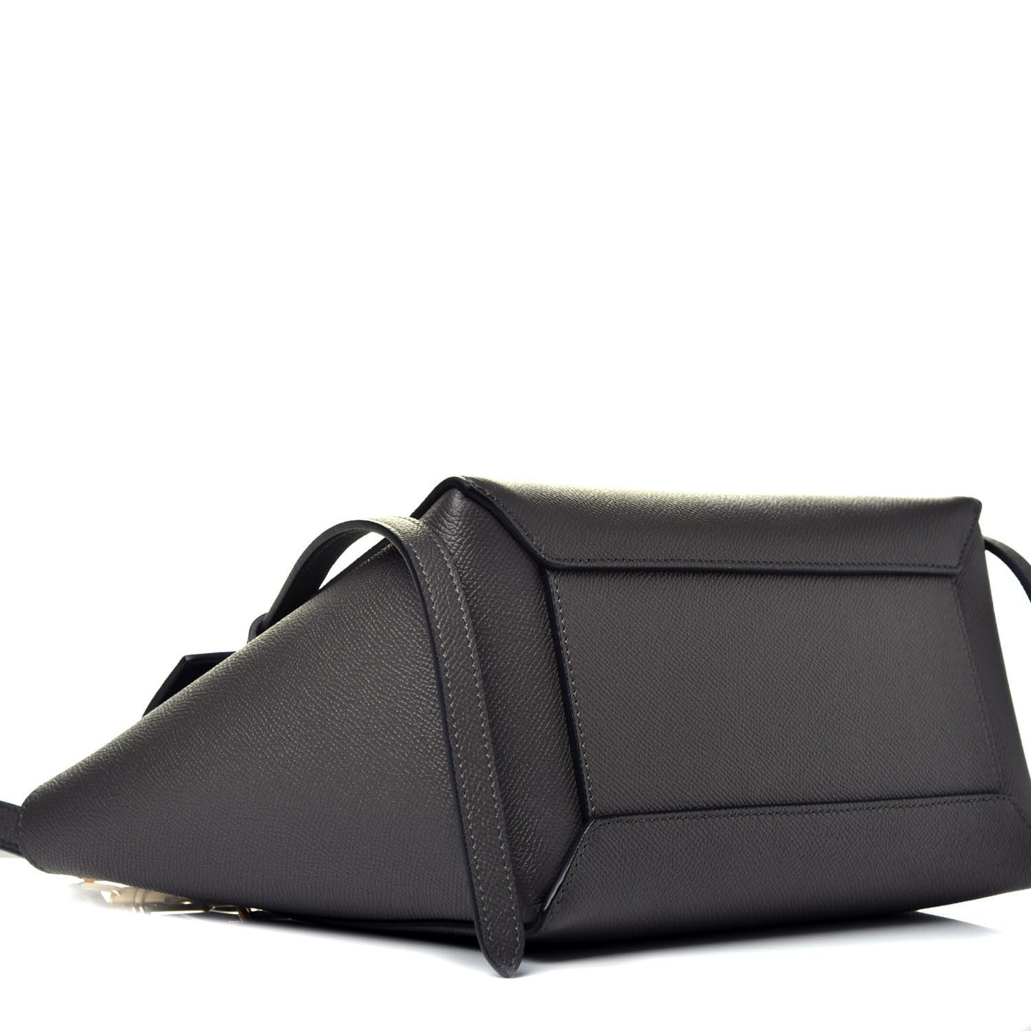 Baby Grained Calfskin Micro Belt Bag Grey