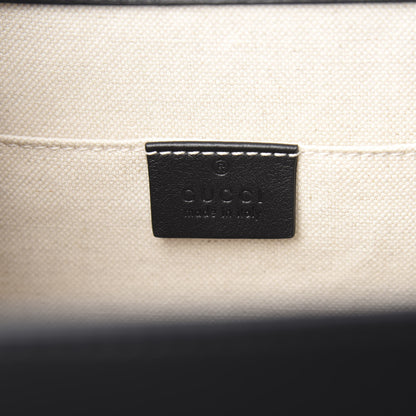 Gucci Calfskin Bamboo Web Large Dionysus Top Handle Bag Black Bright Evergreen Hibiscus Red 5 of 10