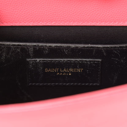 Saint Laurent Grain De Poudre Small Monogram Kate Satchel Rose Clair 6 of 17