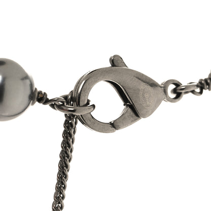 Chanel Ruthenium Pearl Crystal CC Choker Necklace Black 4 of 4