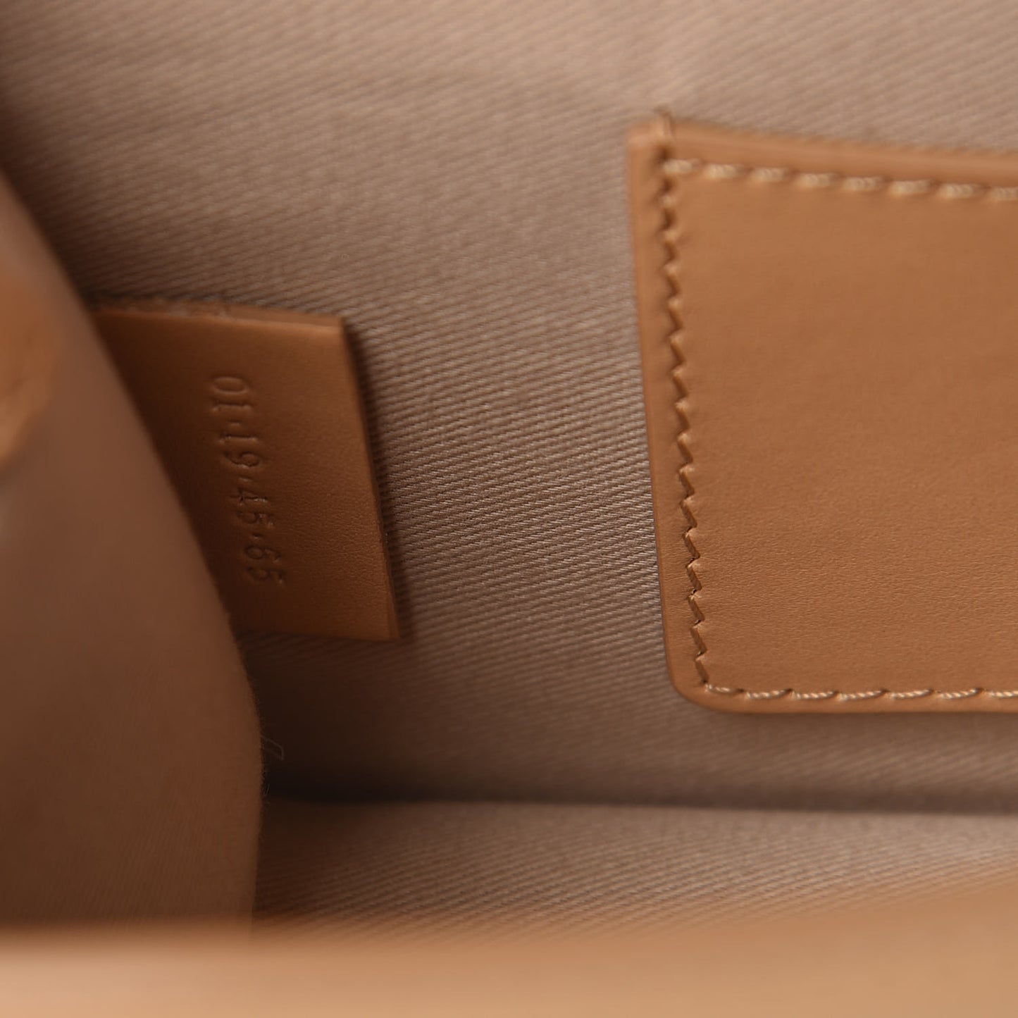 Calfskin Suede C Clutch With Chain Bleached Brown