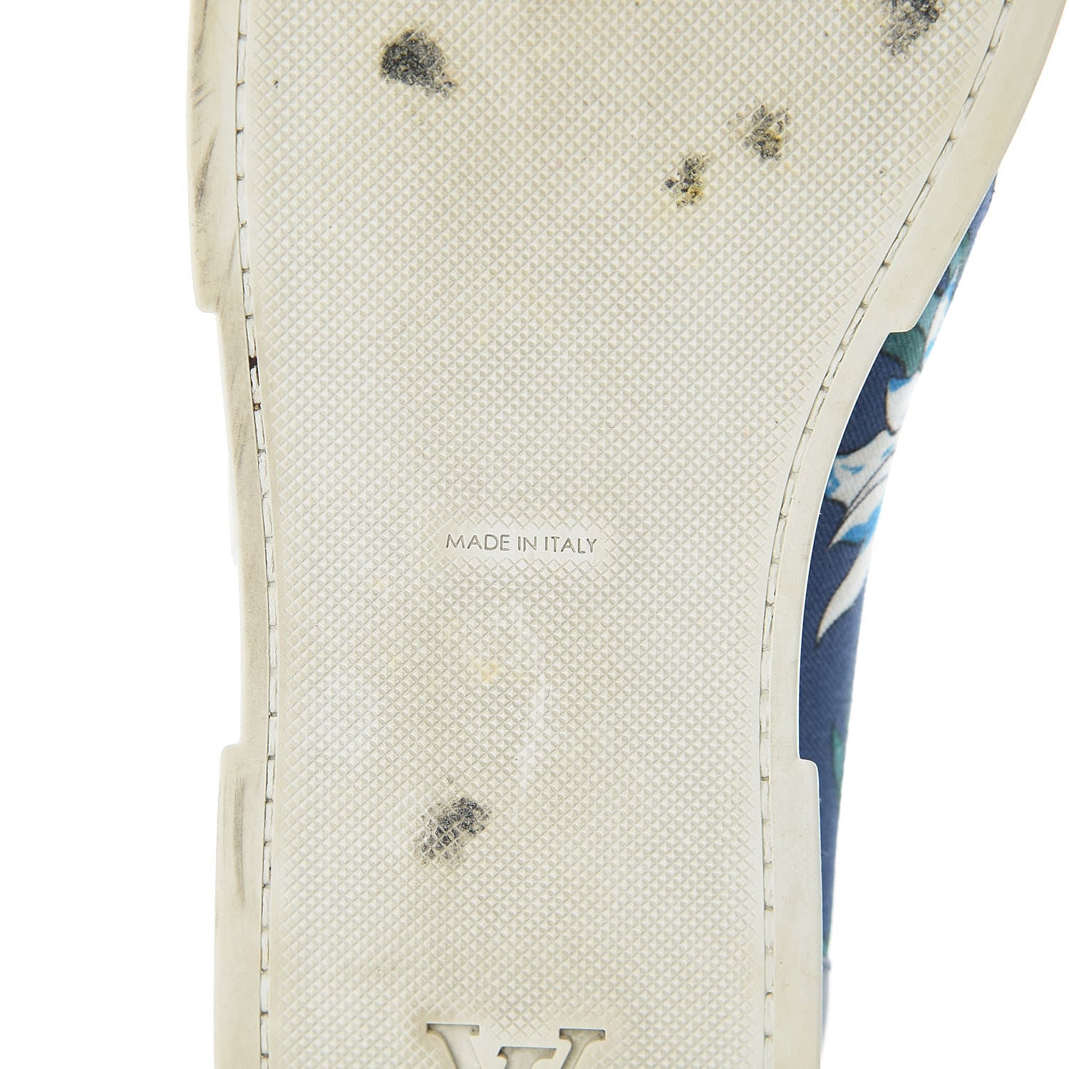 Louis Vuitton Canvas Printed Match-Up Slip On Sneakers 12 Blue 8 of 12