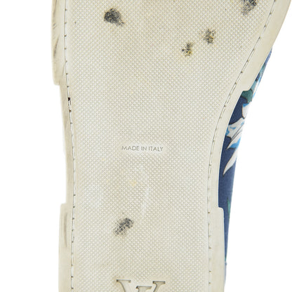 Louis Vuitton Canvas Printed Match-Up Slip On Sneakers 12 Blue 8 of 12