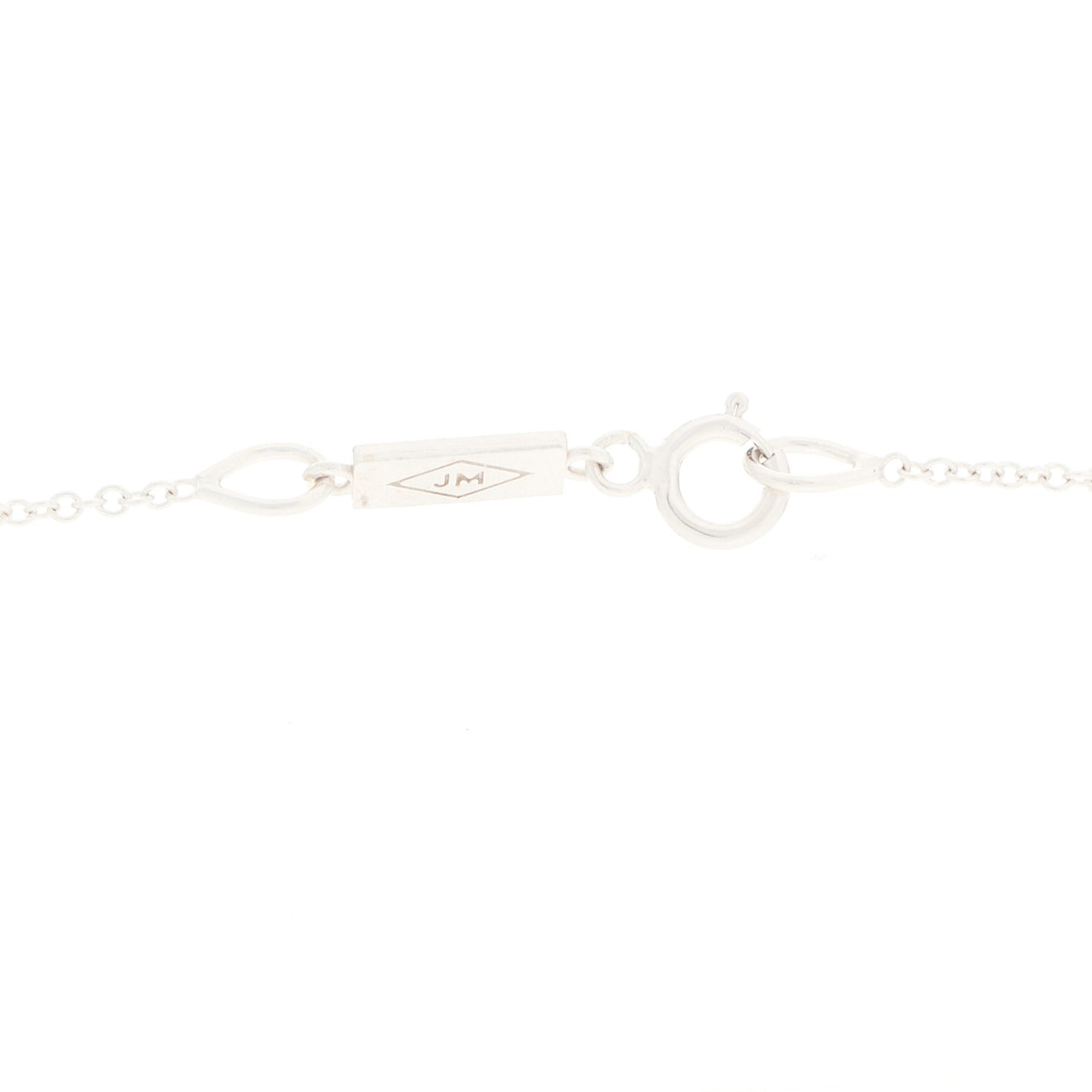 18K White Gold Diamond Black Onyx Heart Pendant Necklace