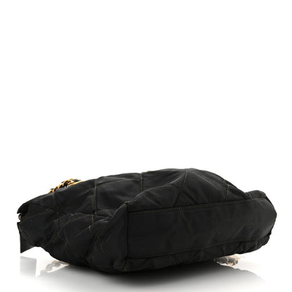 Prada Nylon Tessuto Impuntu Quilted Shoulder Bag Black 3 of 8