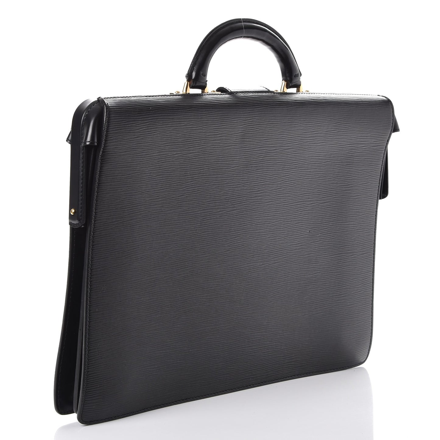 Epi Serviette Fermoir Briefcase Black