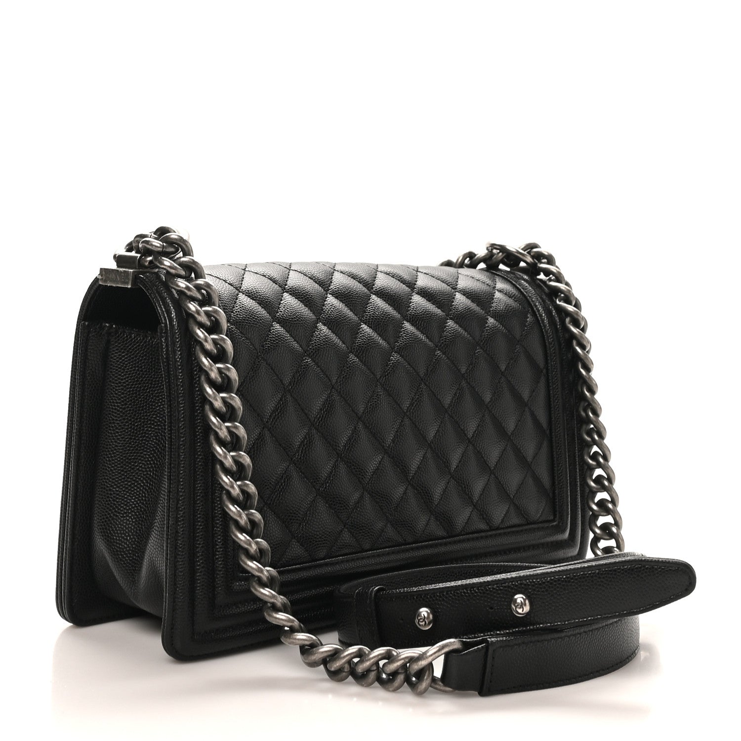 Chanel Caviar Quilted Medium Boy Flap Black 3 of 12