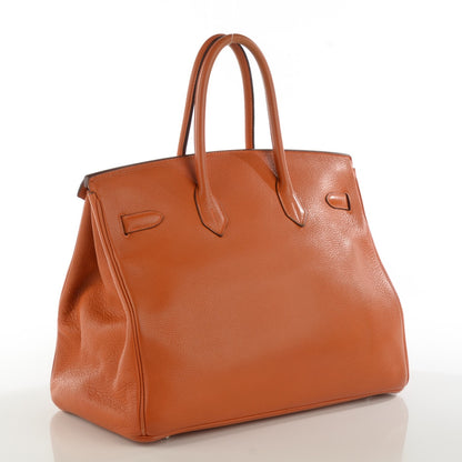 Hermes Taurillon Clemence Birkin 35 Potiron 3 of 21