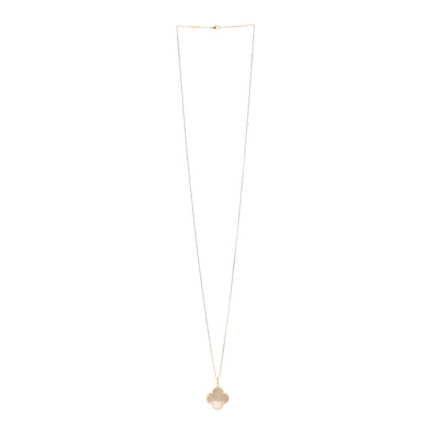 18K Yellow Gold Mother of Pearl Magic Alhambra Long Necklace