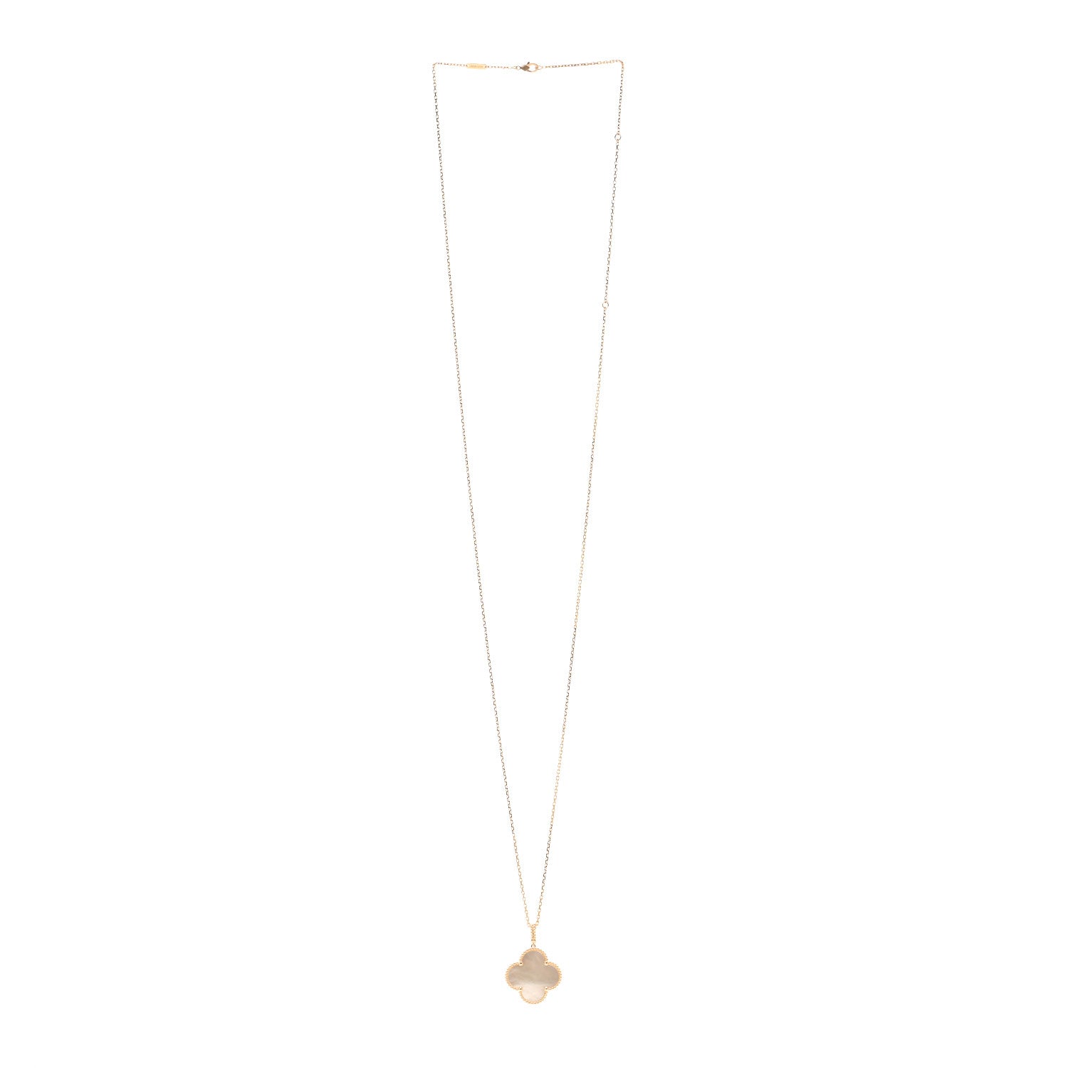 Van Cleef & Arpels 18K Yellow Gold Mother of Pearl Magic Alhambra Long Necklace 3 of 5