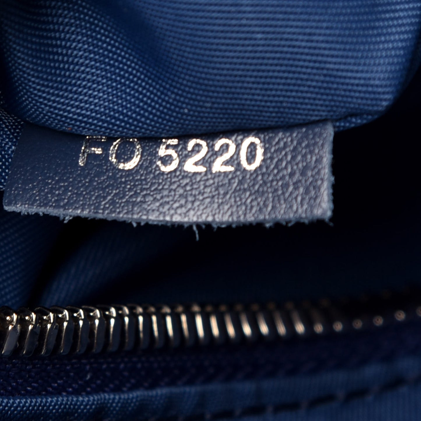 Hickory Stripes Denim Monogram Watercolor Sac Marin BB Blue
