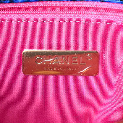 Chanel Fabric Printed Medium Chanel 19 Flap Black Multicolor 6 of 9