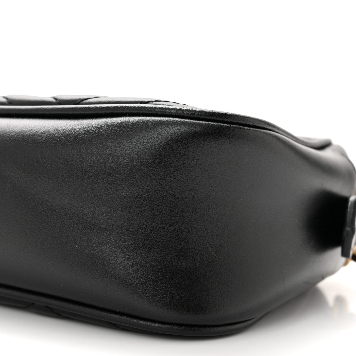 Calfskin Matelasse Small GG Marmont Chain Shoulder Bag Black