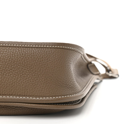 Hermes Taurillon Clemence Evelyne III PM Etoupe 8 of 9