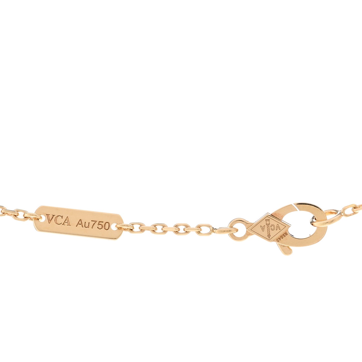 18K Yellow Gold Vintage Alhambra Pendant Necklace