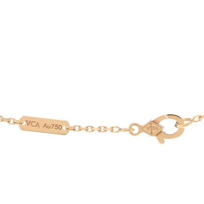 Van Cleef & Arpels 18K Yellow Gold Vintage Alhambra Pendant Necklace 4 of 5