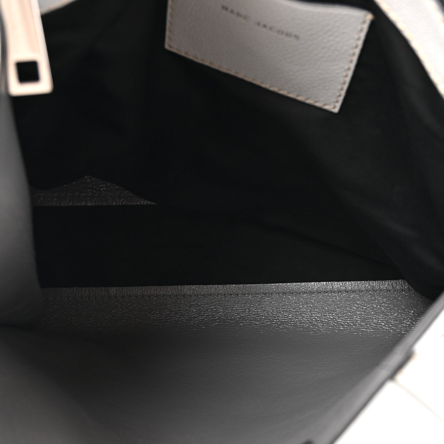 Grained Calfskin Grind Shopper Tote Grey
