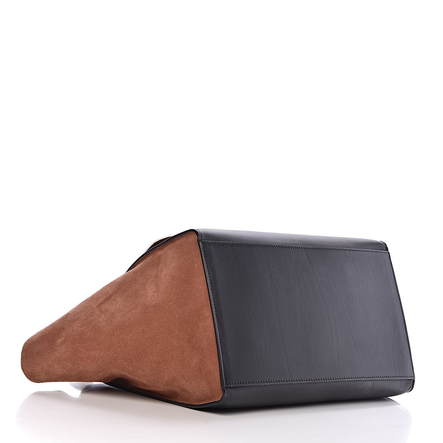 Celine Smooth Calfskin Suede Large Tri-Color Trapeze Peach 4 of 14
