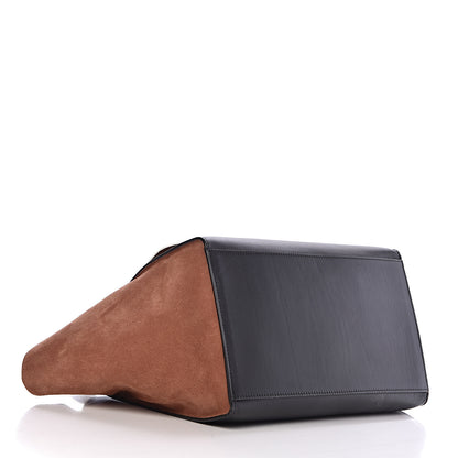 Celine Smooth Calfskin Suede Large Tri-Color Trapeze Peach 4 of 14