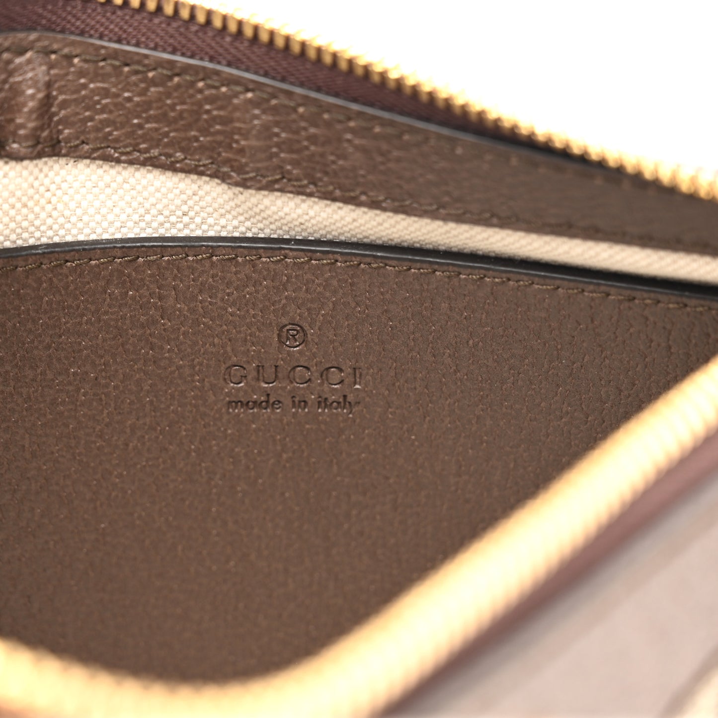 GG Supreme Monogram Textured Dollar Calfskin Web Small Ophidia GG Handbag Beige Ebony New Acero