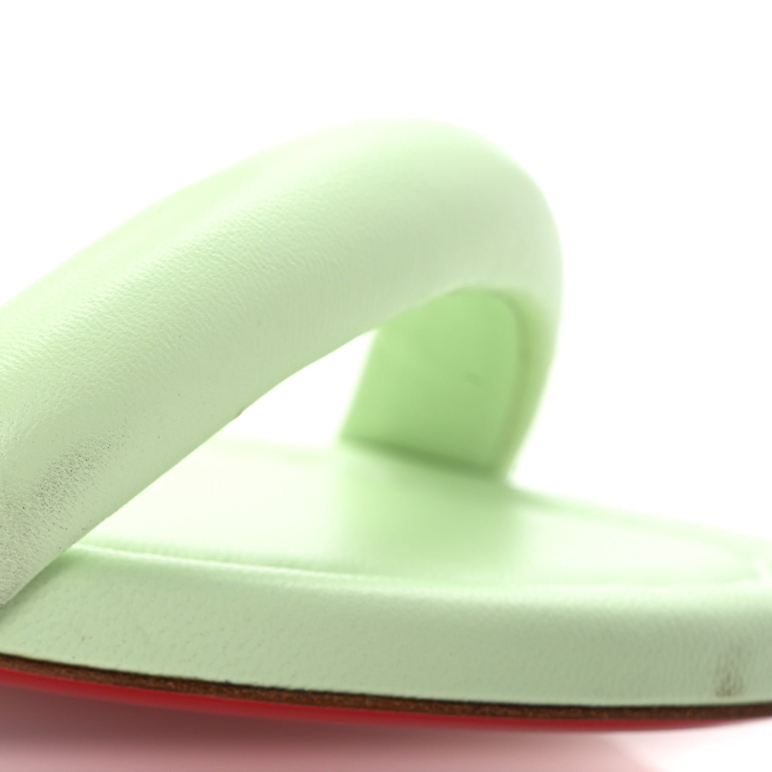 Christian Louboutin Nappa Inflama Sab 85 Sandals 38.5 Studio Green 11 of 11