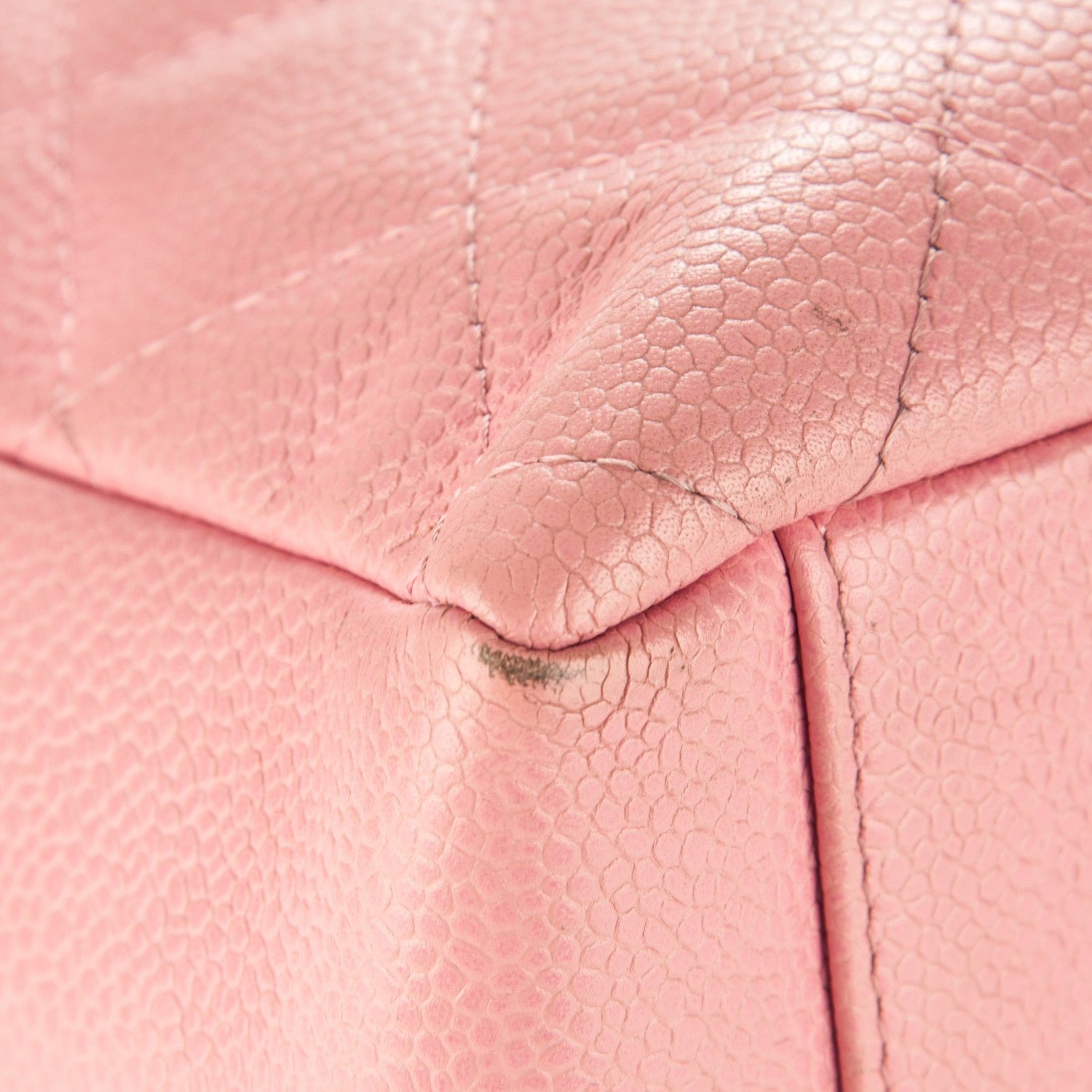 Chanel Caviar Quilted Petit Shopping Tote PST Pink 10 of 14