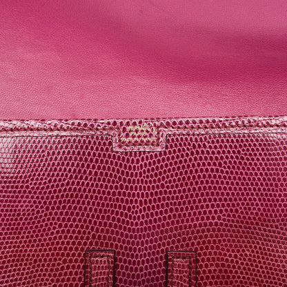 Hermes Lizard Mini Jige Clutch Violet 8 of 11