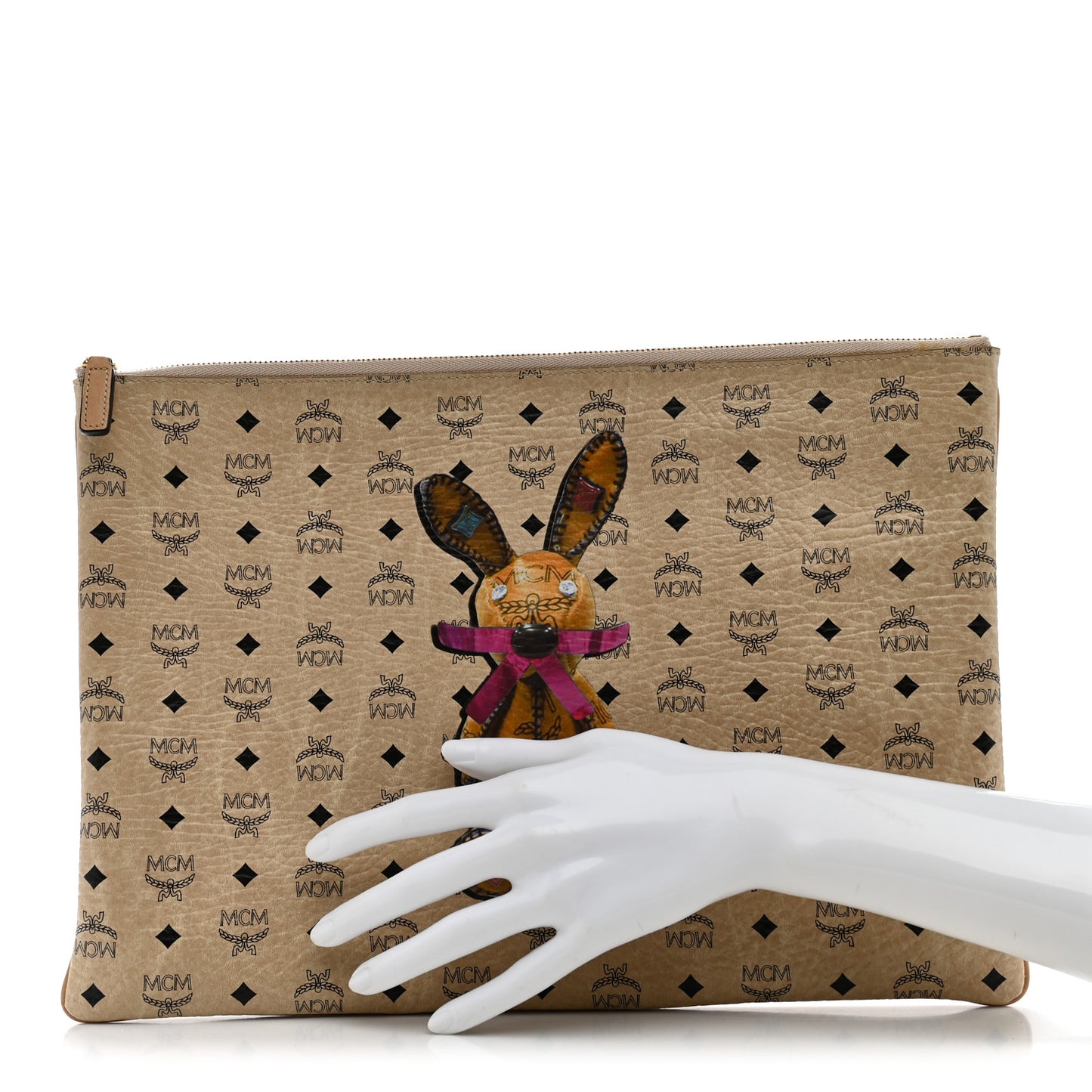 Visetos Rabbit Pouch Beige