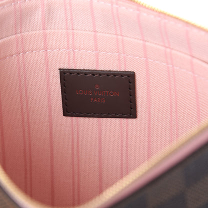 Louis Vuitton Damier Ebene Neverfull MM GM Pochette Rose Ballerine 5 of 6