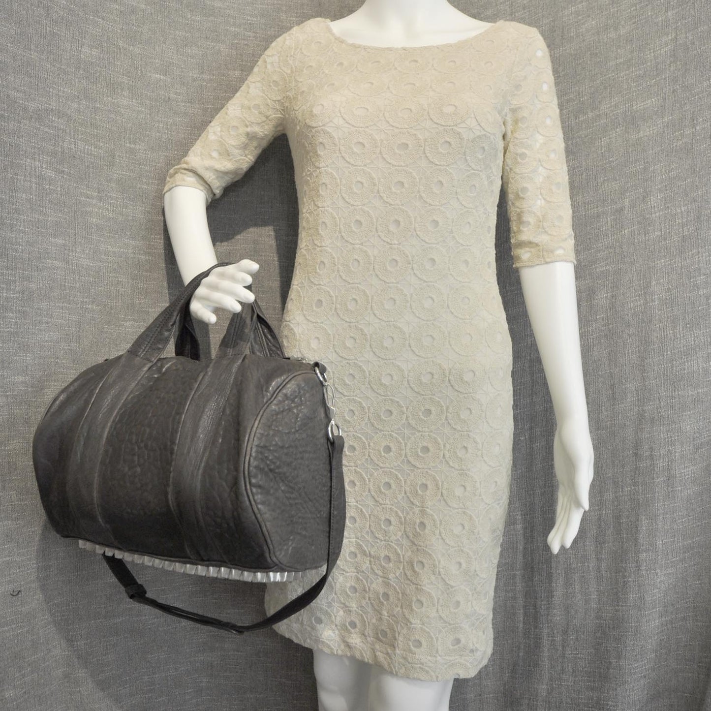 Leather Rocco Duffel Bag Dark Brown
