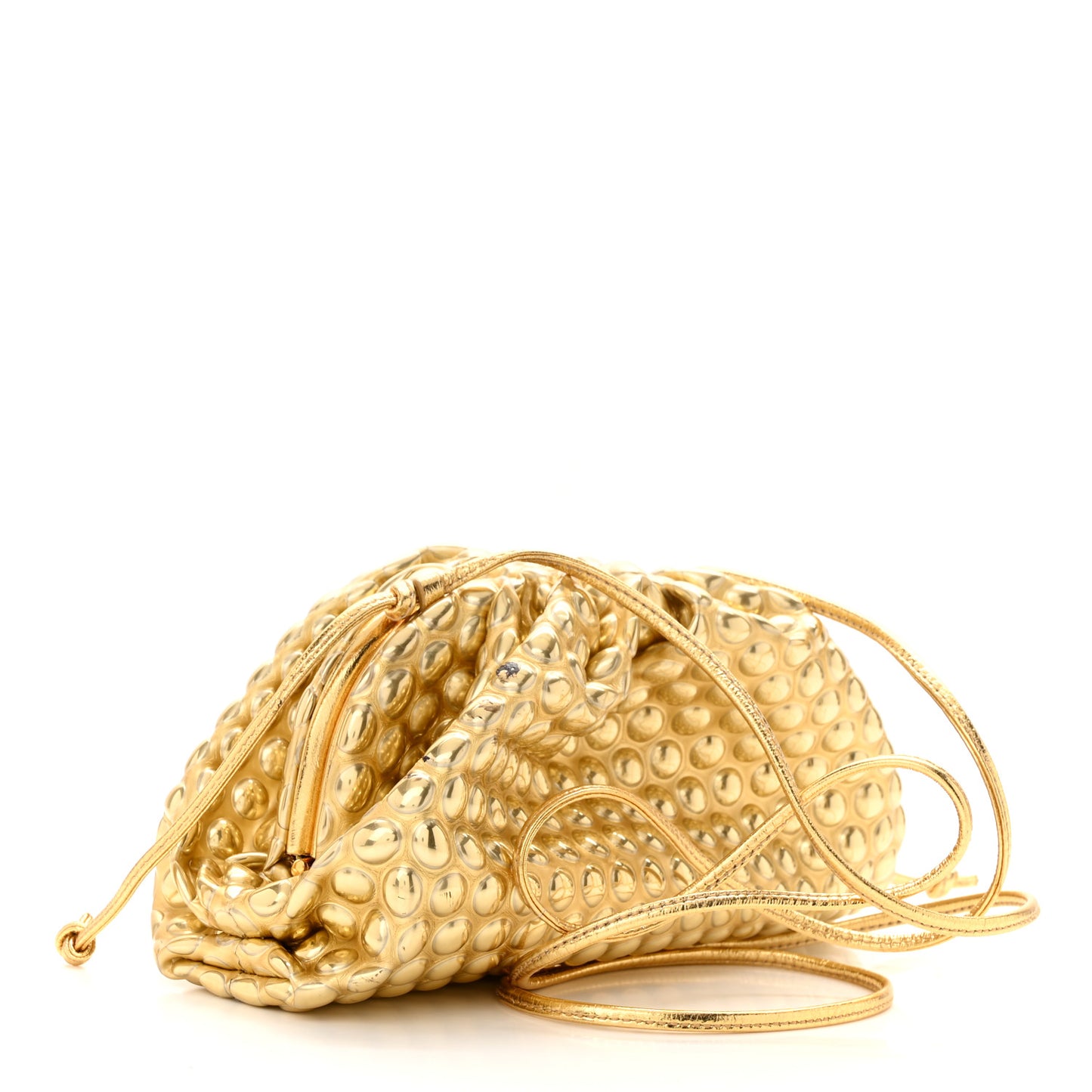 Metallic Fabric Bubble Wrap The Mini Pouch Gold