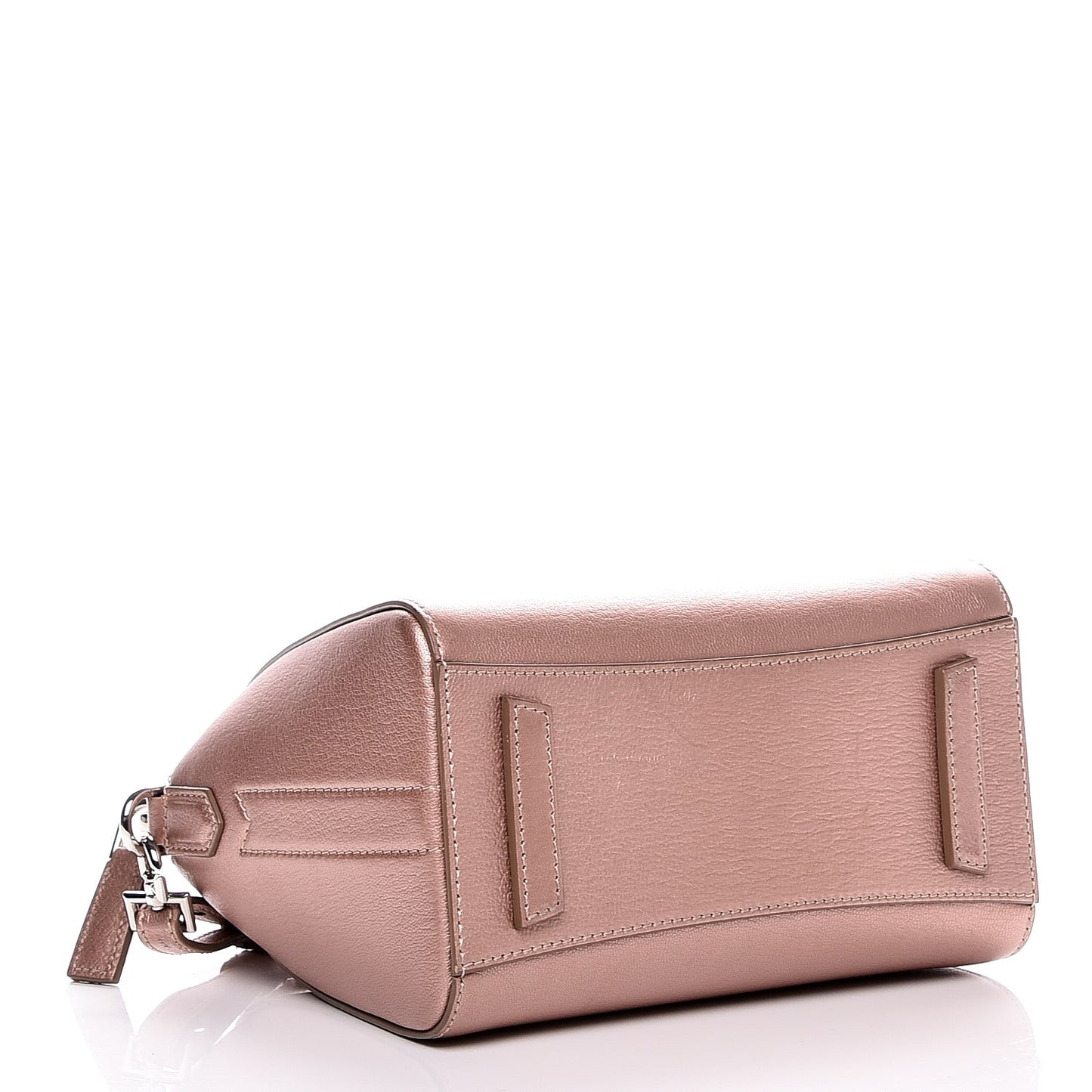 Metallic Sugar Goatskin Mini Antigona Light Pink