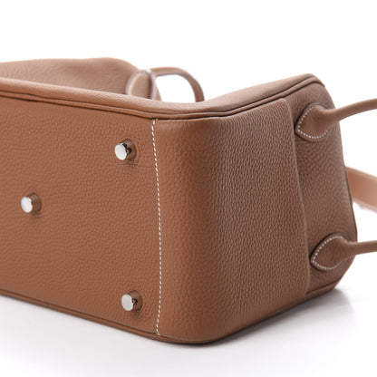 Hermes Taurillon Clemence Lindy 26 Gold 7 of 11