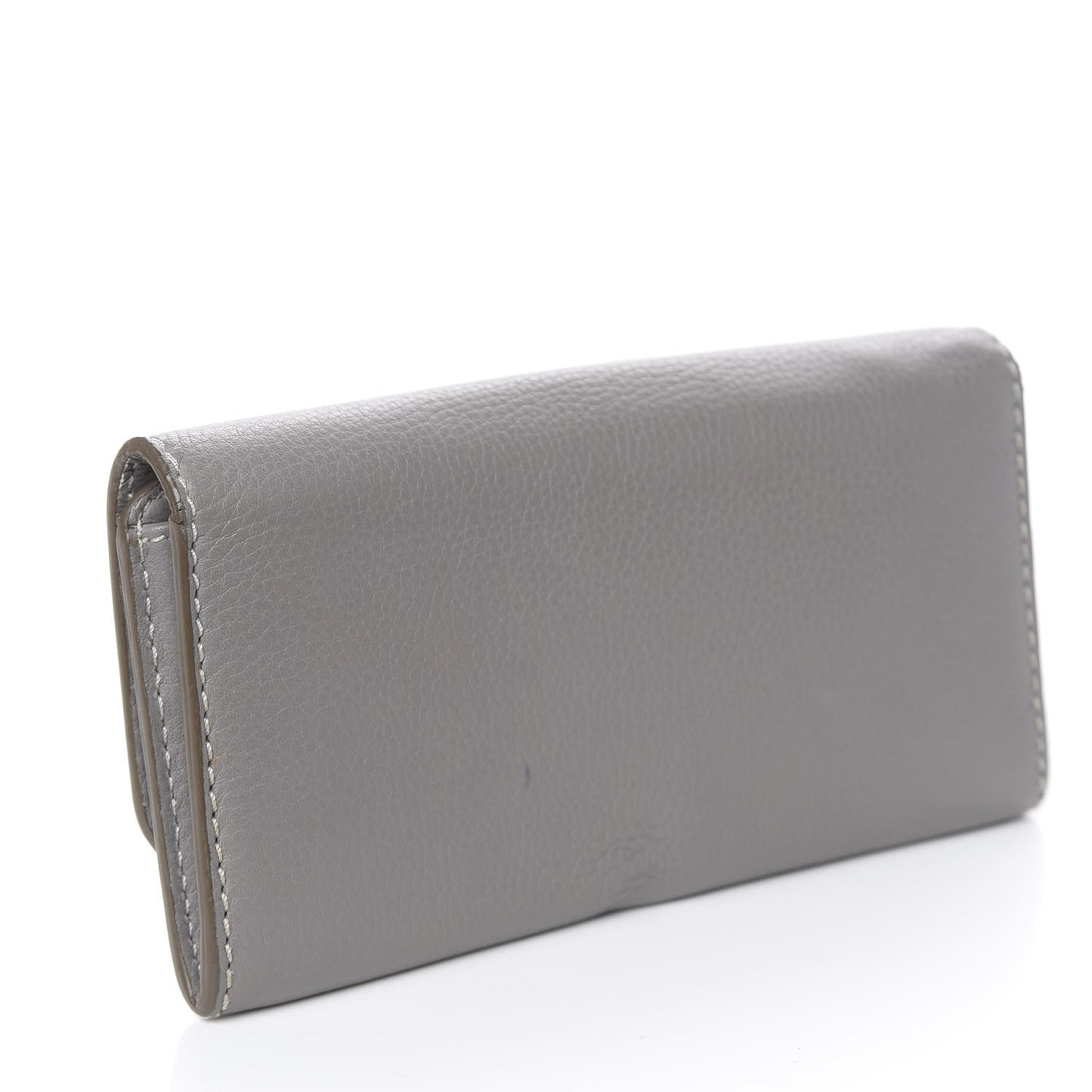 Calfskin Marcie Continental Flap Wallet Cashmere Grey
