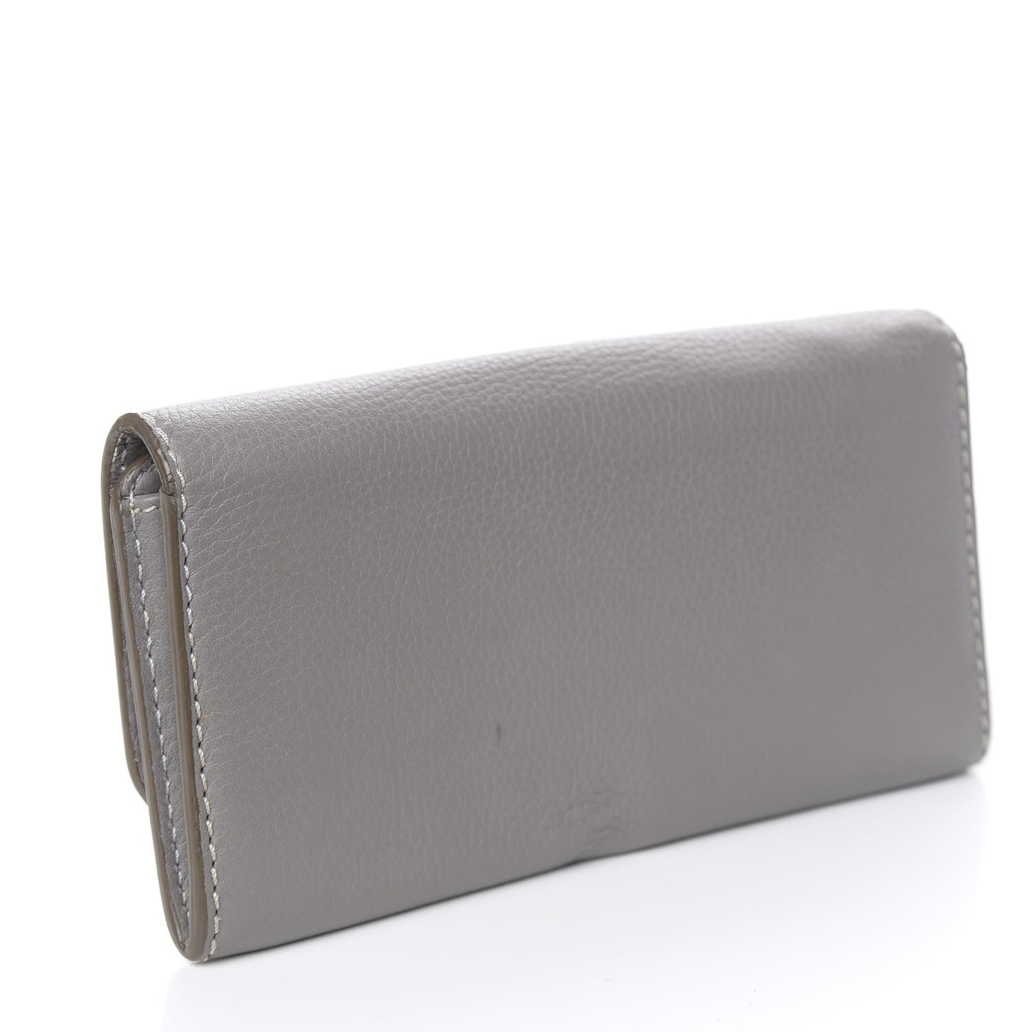 Chloe Calfskin Marcie Continental Flap Wallet Cashmere Grey 3 of 9