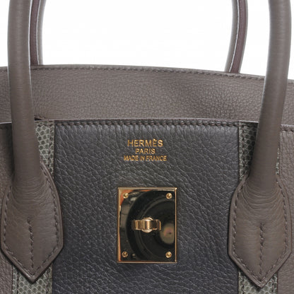 Hermes Taurillon Clemence Lizard Club Birkin 35 Etain Graphite 5 of 10