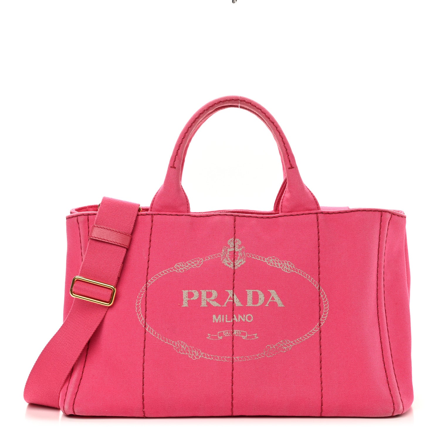 Prada Canapa Logo Tote Peonia 1 of 13