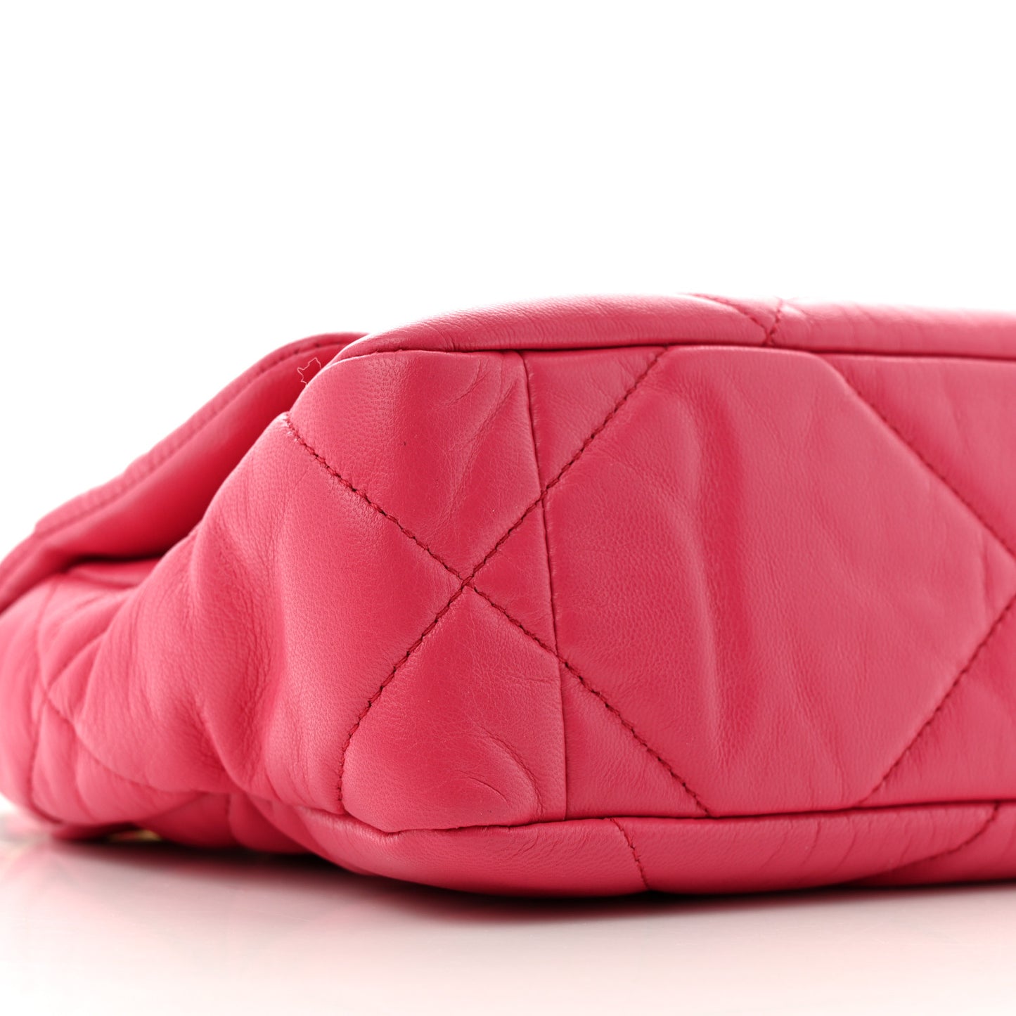 Goatskin Quilted Medium Chanel 19 Flap Pink