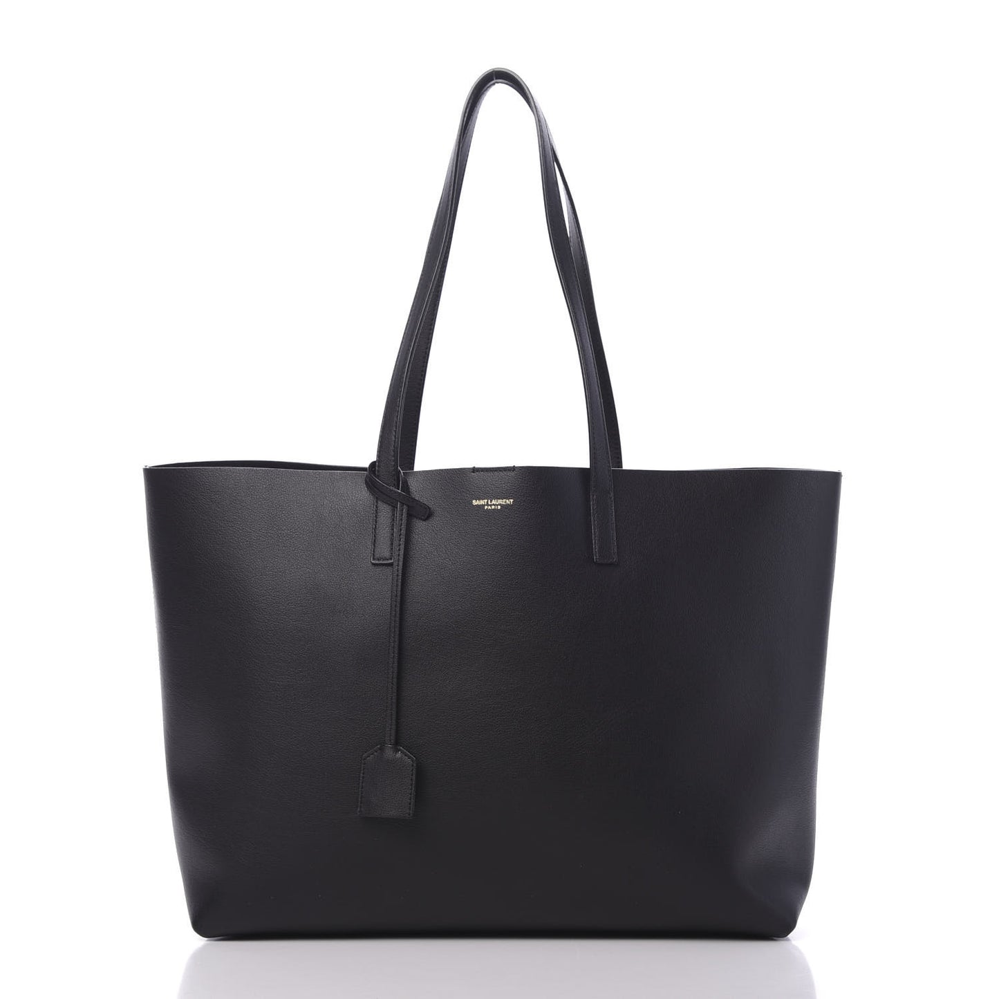 Calfskin Large Shopping Tote Black
