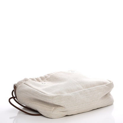 Hermes Canvas Barenia Fourbi 20 PM Pouch Naturel Fauve 4 of 6