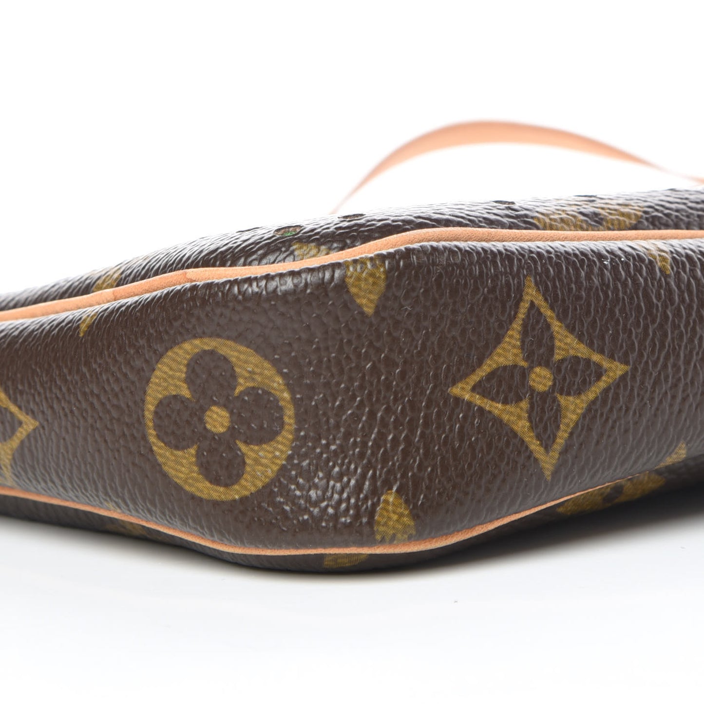 Monogram Perforated Pochette Accessories Bag Green