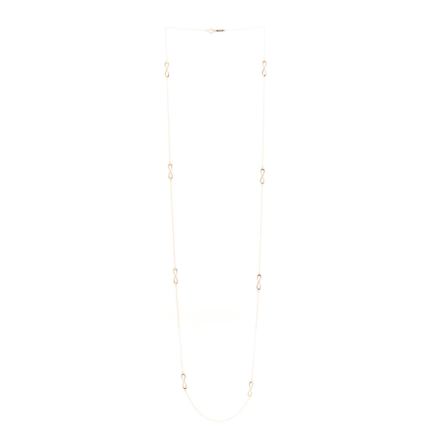 18K Rose Gold Infinity Endless Necklace